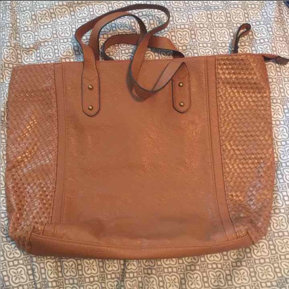 Brown leather purse