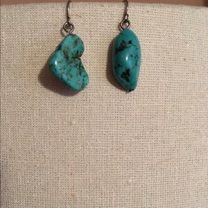 Turquoise unique earrings