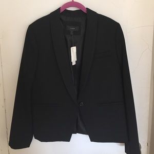 J Crew Black One Button Jacket