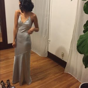 Silver Slip Dress