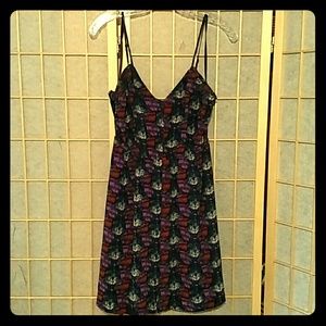 Urban Outfitters purple silk button-up dress