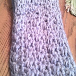 Charcoal grey cowl scarf