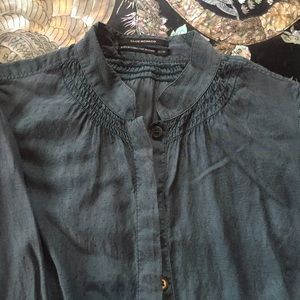Club Monaco blouse dusty teal