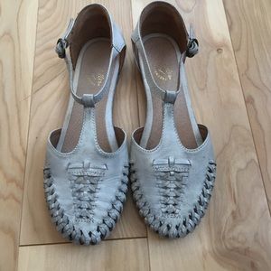 Seychelles Woven Leather Mary Jane Flats