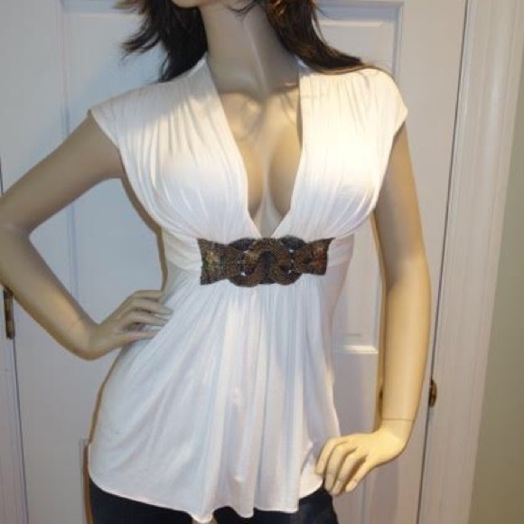 SKY Brand Plunging Sexy V-Neck