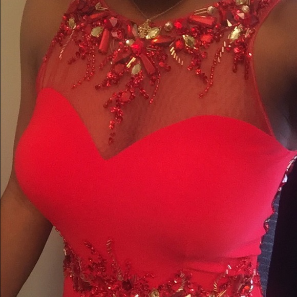 Beautiful red prom dress