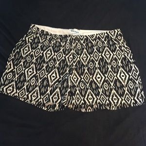 Old Navy tribal print Bermuda shorts