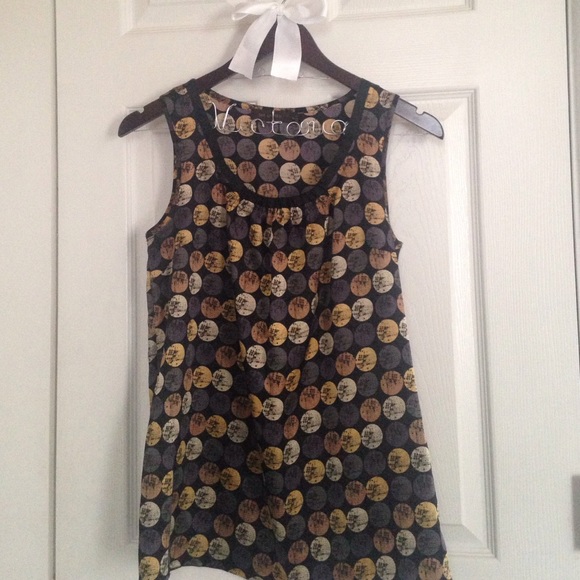 The Limited flowy polka dotted sleeveless top