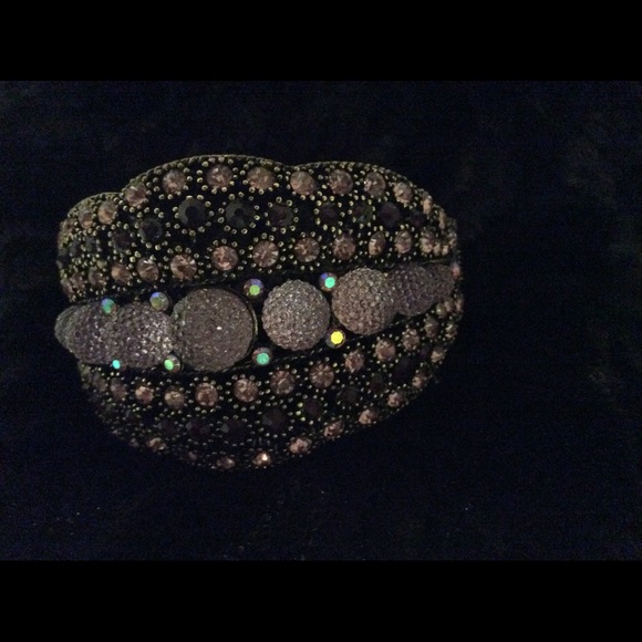 Antique Gold and Purple Bracelet