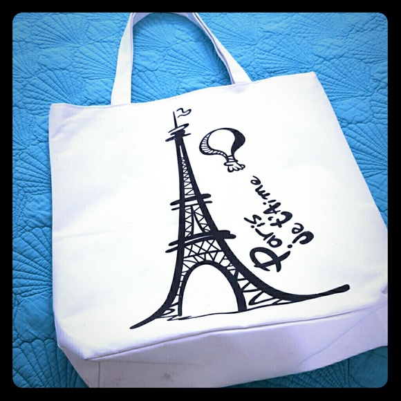 Handbags - Paris Je T'Aime Eiffel Tower Design Cloth Tote Bag