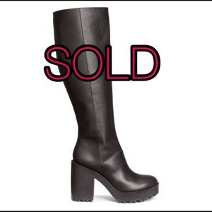 **SOLD** H&M Platform Knee High Boots