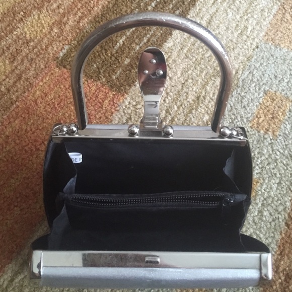 Small vintage silver tote clutch - Picture 4 of 4