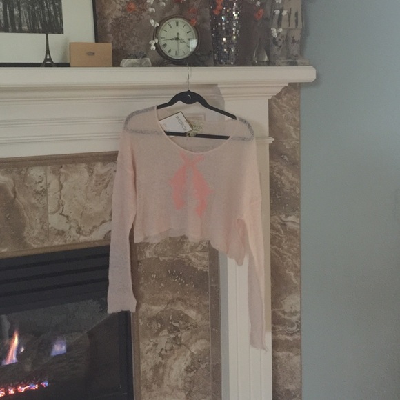 Wildfox white label cropped sweater