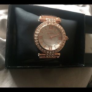Rose gold diamond Bebe watch!