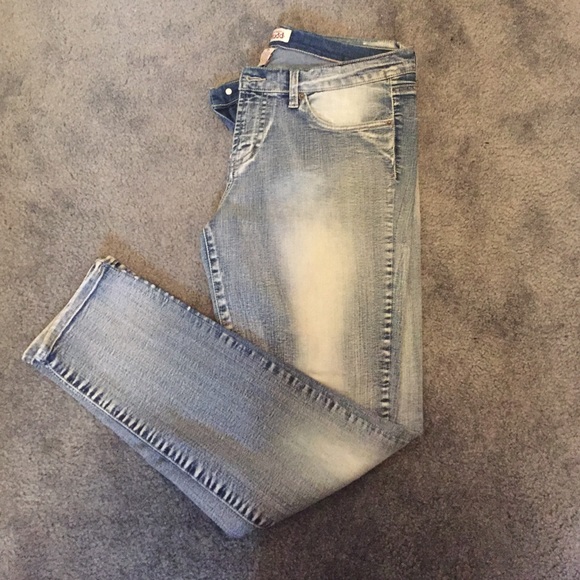 Jeans white wash skinny Size 15