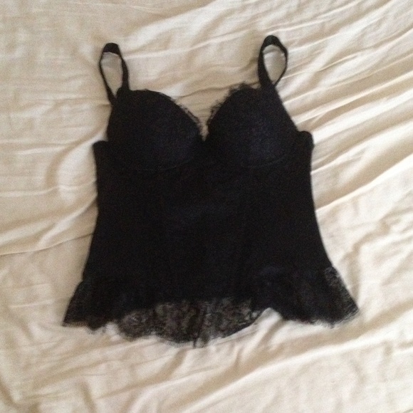Black laced bustier from VS