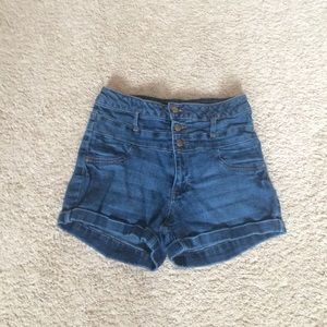 high waisted shorts