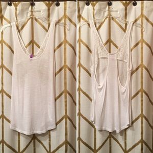 LF Store - Emma and Sam White w/ Lace Tank