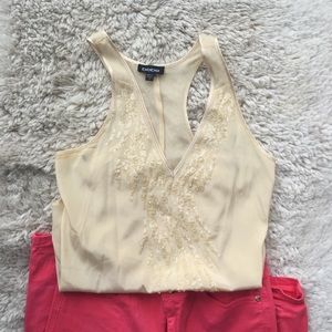 Sheer sequin Bebe Top