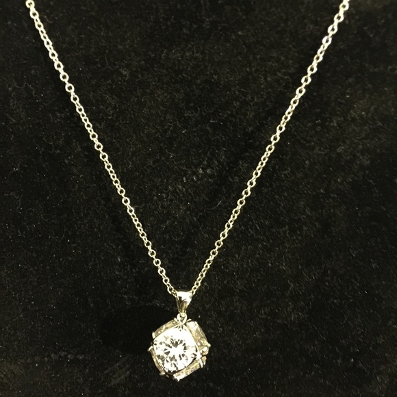 Genuine CZ Pendant necklace