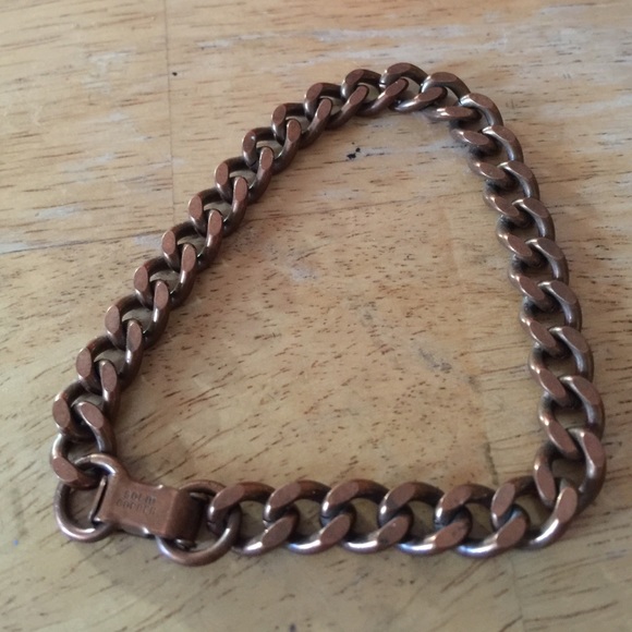 Antique Solid Copper Bracelet - image 2