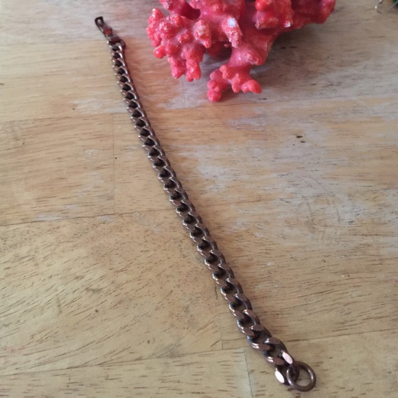 Antique Solid Copper Bracelet - image 4