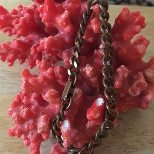 Antique solid copper bracelet