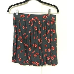 Hollister Floral Skater skirt