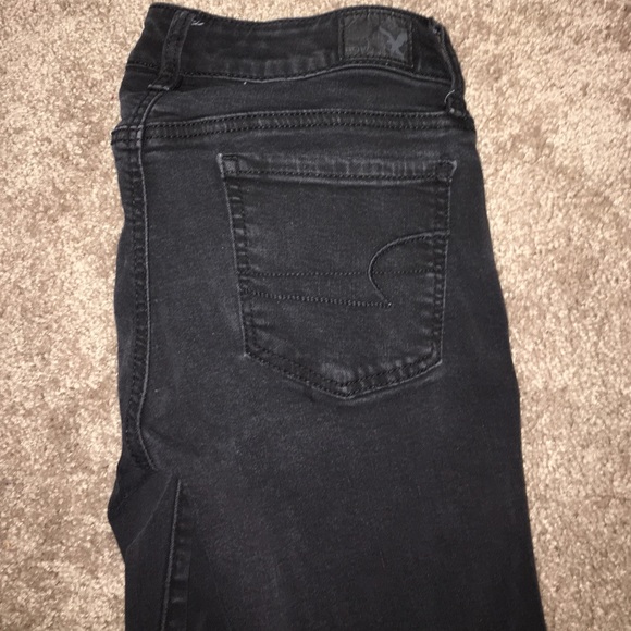AEO Super Stretch Black Jeggings
