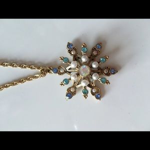 Betsy Johnson snowflake necklace