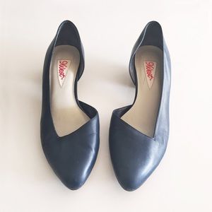 Vintage Nine West Blue Leather Shoes