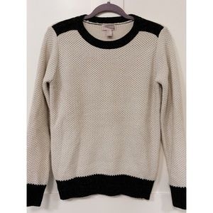 Waffle knit boyfriend sweater