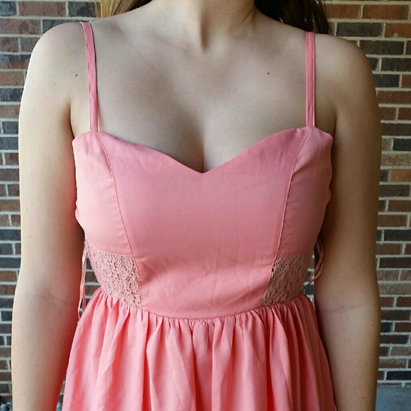 Peach sun dress