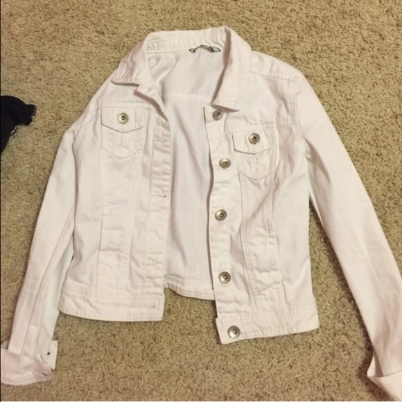 White jean jacket
