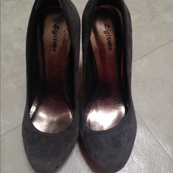 Grey suede size 7 platforms!