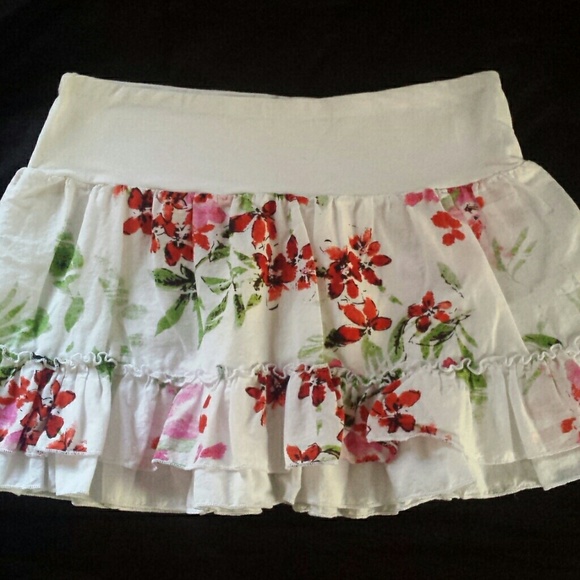 Floral Mini Skirt