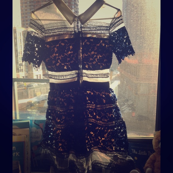 Pretty blue lace dress