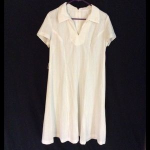 Vintage collared short sleeve dress