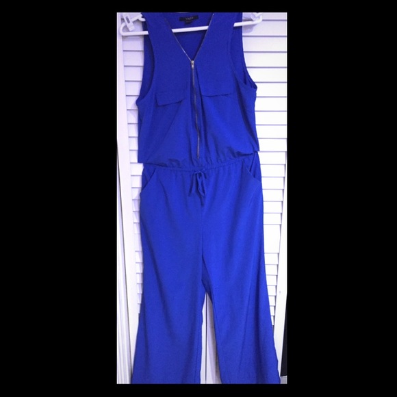 Royal Blue Jumpsuit with 2 pockets