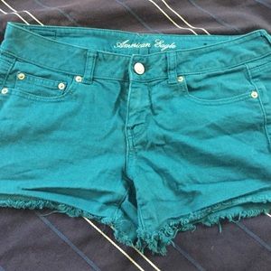 American Eagle teal shorts