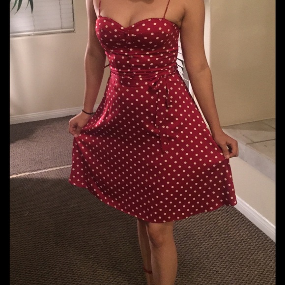 Polka Dot Red Dress
