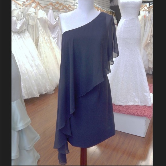 Alfred Angelo Navy Blue Bridesmaid Dress
