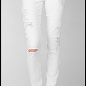 Mother Jeans, looker style, distressed