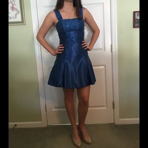 ClosetClosing in24hrs! Blue Dress w/ Sequin Detail