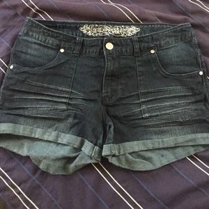 Express denim shorts
