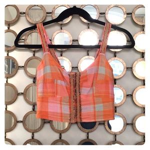 Free People Plaid Bralette