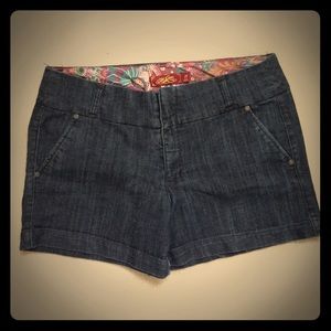 One 5 One dark dyed denim shorts women's size 16