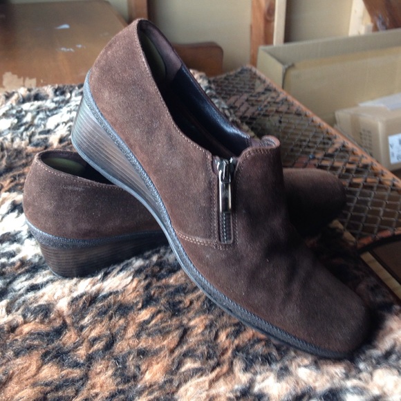 Aquatalia Brown Zip Loafers size 10 Italy