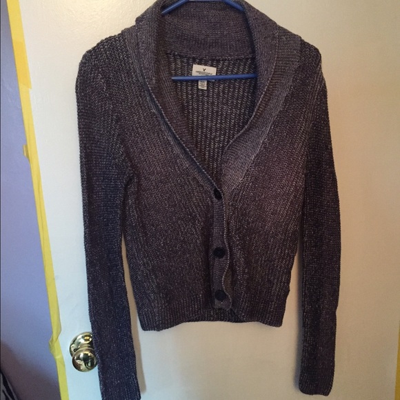 American Eagle Purple Knitted Cardigan