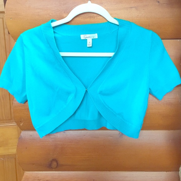 Turquoise shrug